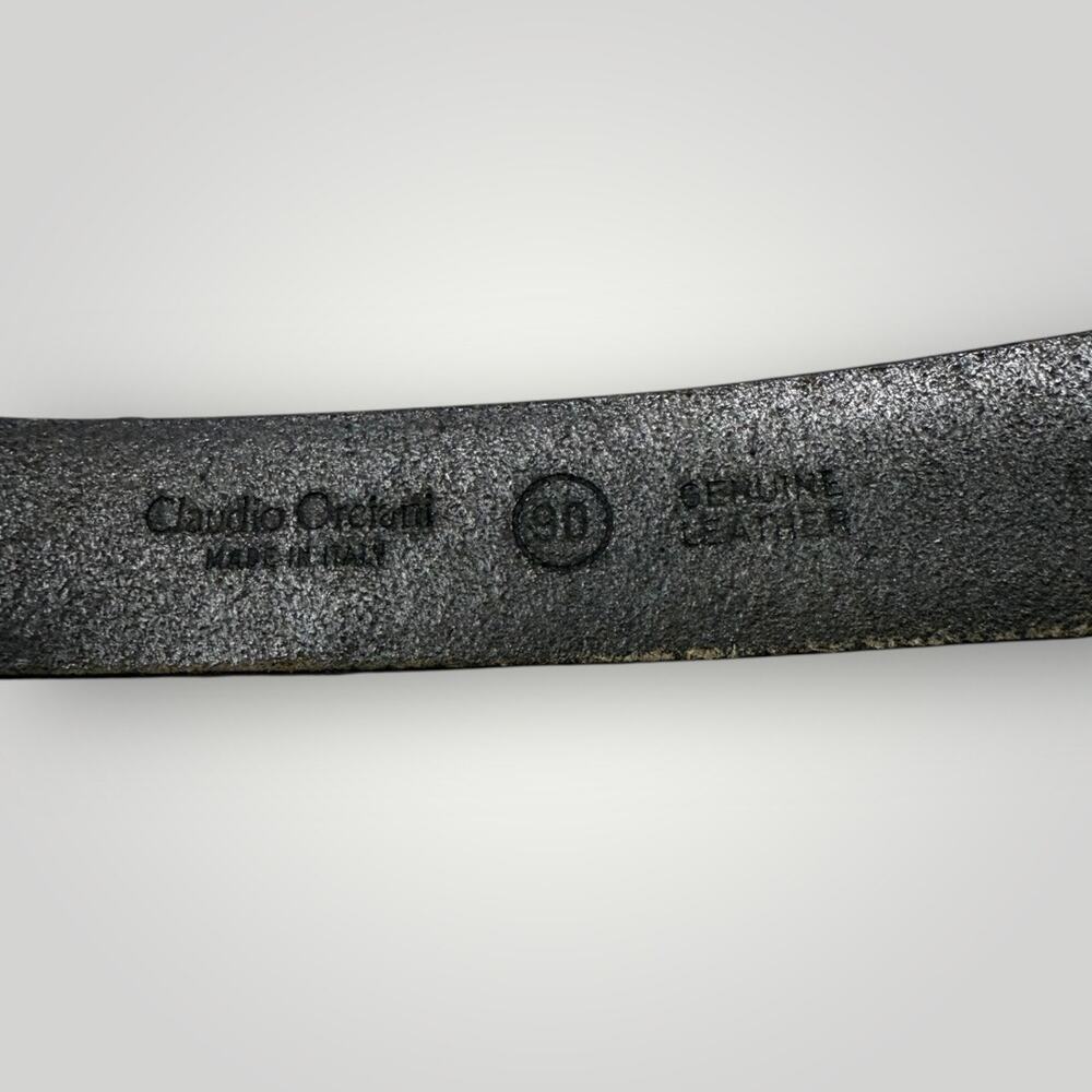 Claudio Orciani Black Leather Belt - Picture 8 of 16
